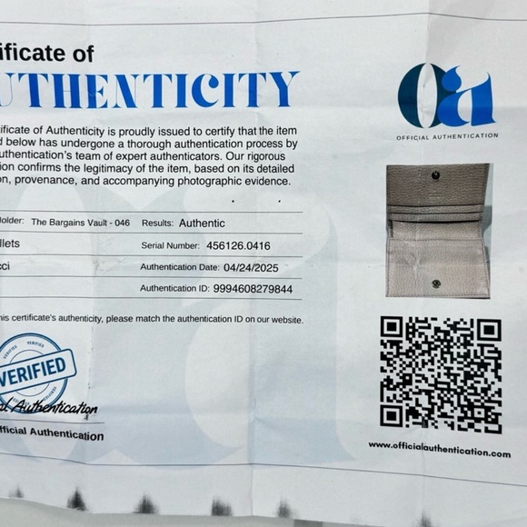 Gucci GG Marmont Wallet Gucci
Pink Leather Card Case Wallet COA - Picture 11 of 11